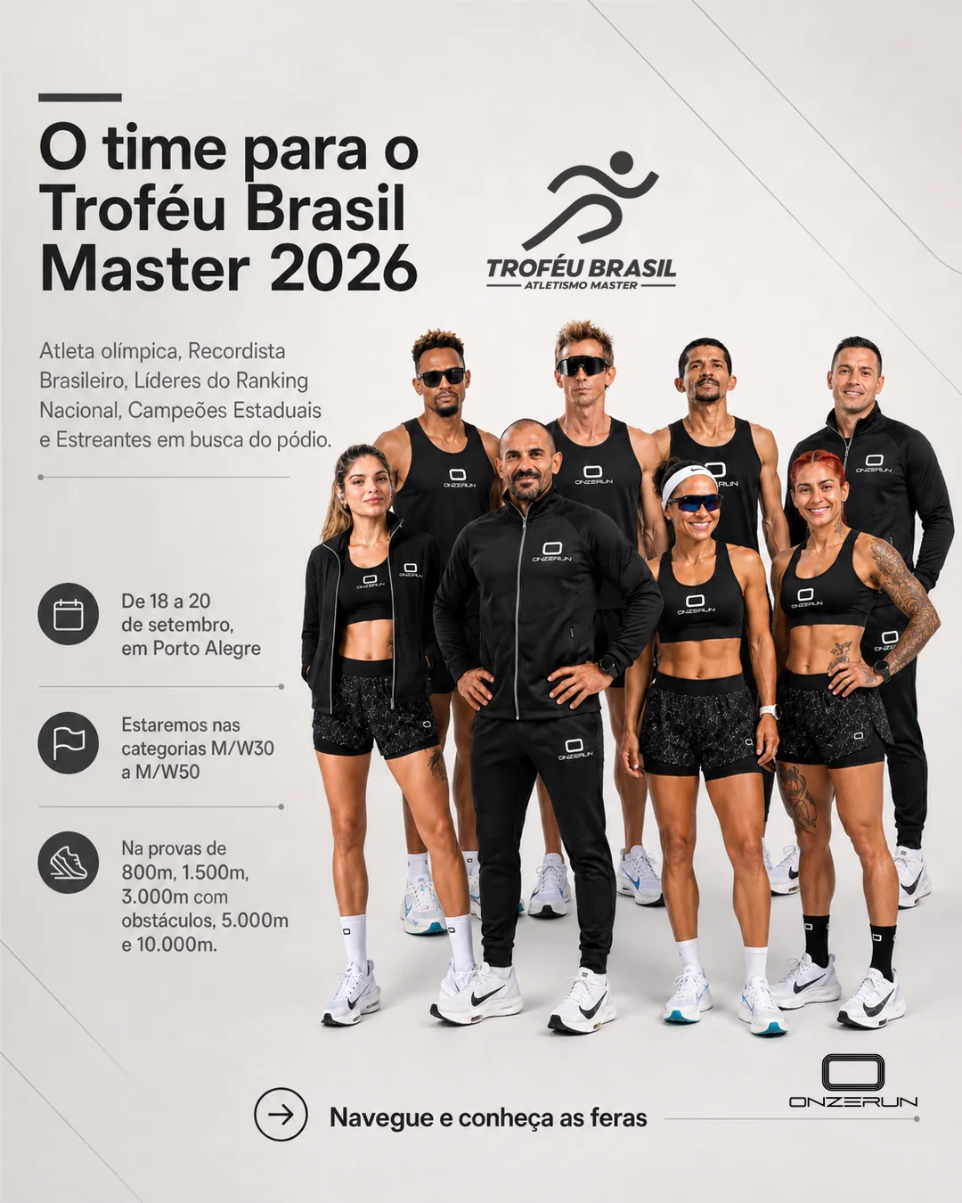 Time 11RUN no time 11RUN para o Troféu Brasil Master 2026