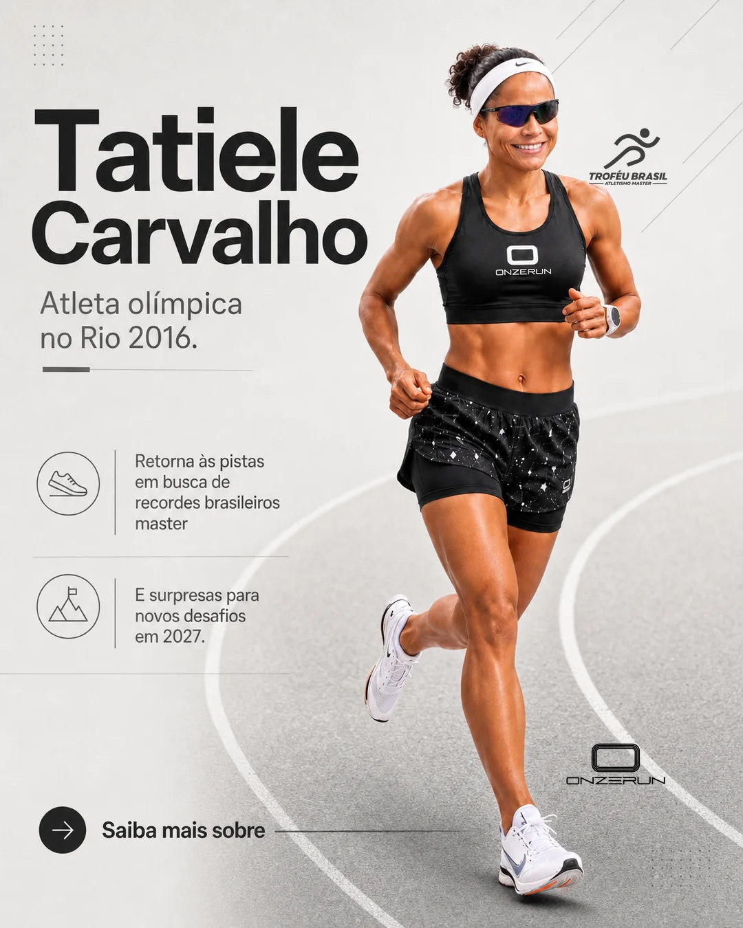 Tatiele Carvalho no time 11RUN para o Troféu Brasil Master 2026