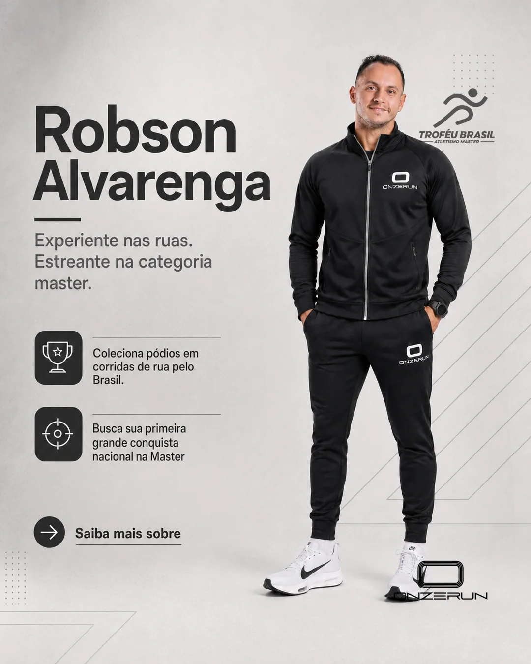 Robson Alvarenga no time 11RUN para o Troféu Brasil Master 2026
