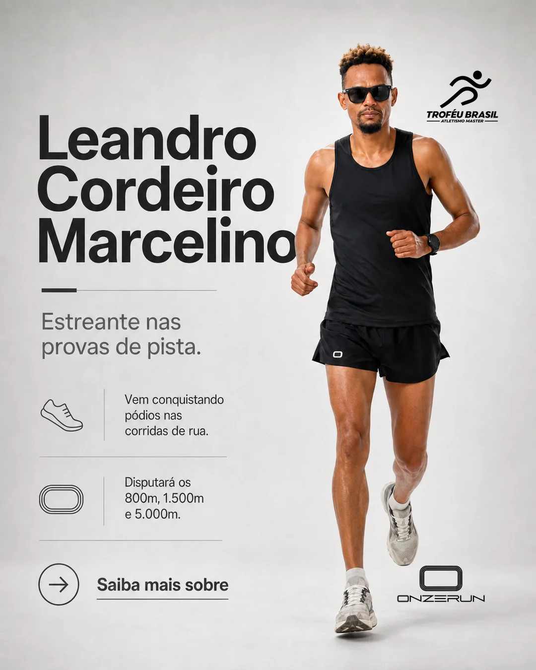 Leandro Cordeiro Marcelino no time 11RUN para o Troféu Brasil Master 2026