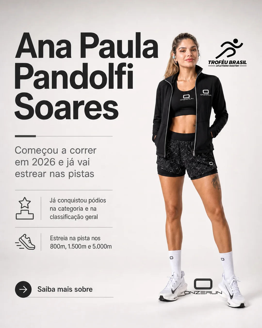 Ana Paula Pandolfi Soares no time 11RUN para o Troféu Brasil Master 2026